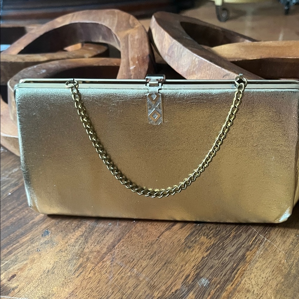 Elegant Gold Clutch Bag